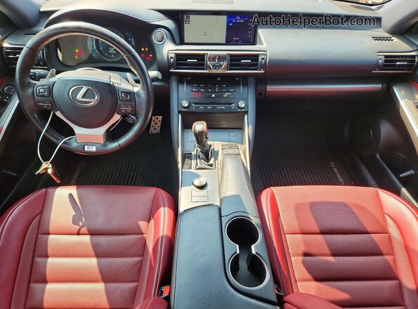JTHC81D22J5031650 2018 LEXUS IS Белый Вид панели приборов
