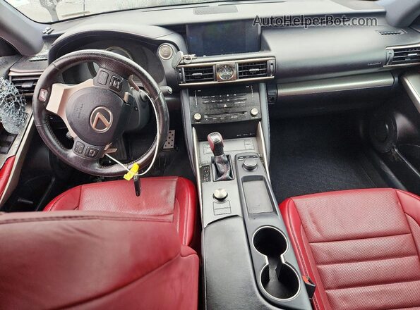 JTHC81D23J5033245 2018 LEXUS IS Black Widok deski rozdzielczej