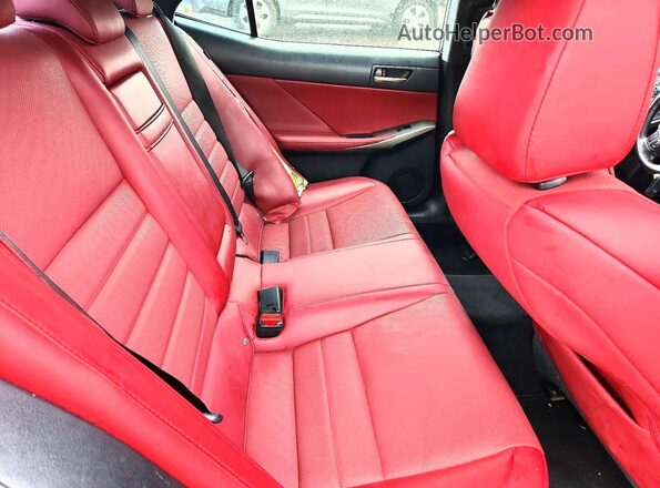 JTHC81D23J5033245 2018 LEXUS IS Black Widok tylnych siedzeń