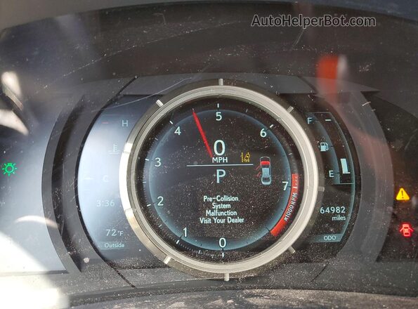 JTHC81D26K5038344 2019 LEXUS IS Серебряный Вид щитка приборов