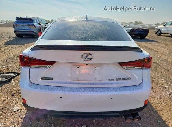 JTHC81D27K5035307 2019 LEXUS IS White Вид ззаду