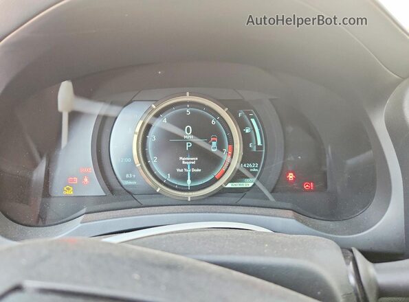 JTHC81D27K5035307 2019 LEXUS IS White Вид щитка приладів