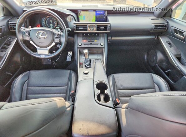 JTHC81D27K5035307 2019 LEXUS IS White Вид панелі приладів