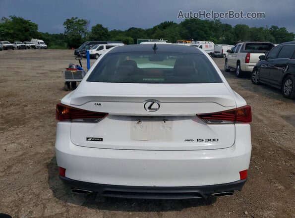 JTHC81D29J5027224 2018 LEXUS IS White Вид ззаду