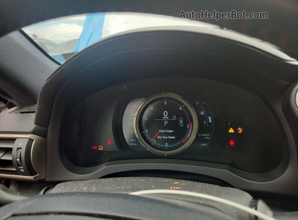 JTHC81D29J5027224 2018 LEXUS IS White Вид щитка приладів