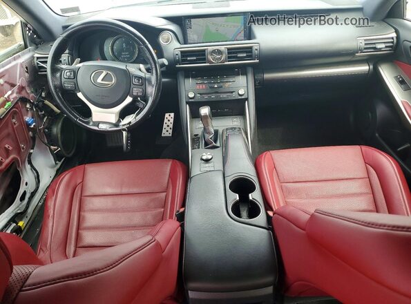 JTHC81D29J5027224 2018 LEXUS IS White Вид панелі приладів