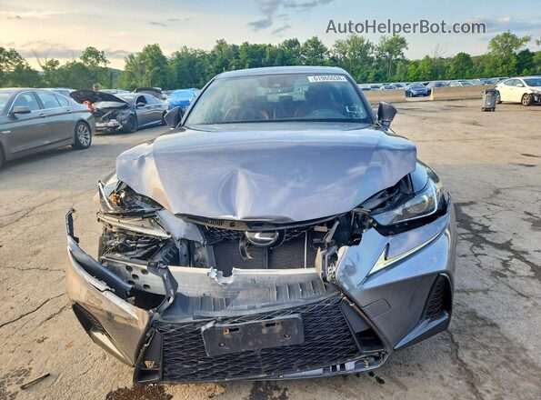 JTHC81D2XJ5030164 2018 LEXUS IS Gray წინა ხედი