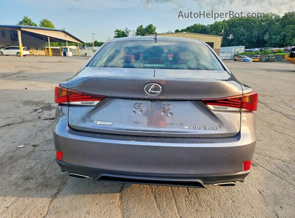 JTHC81D2XJ5030164 2018 LEXUS IS Gray უკანა ხედი