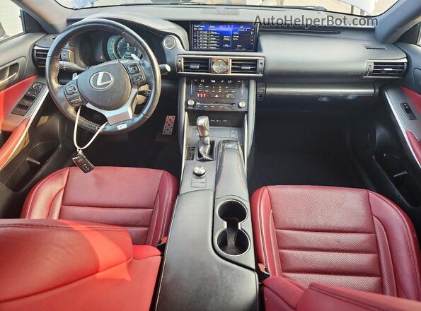 JTHC81D2XJ5030164 2018 LEXUS IS Gray წინა პანელის ხედი
