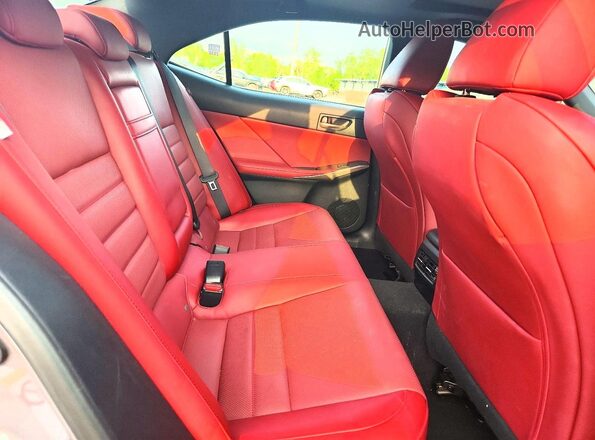 JTHC81D2XJ5030164 2018 LEXUS IS Gray უკანა სავარძლების ხედი