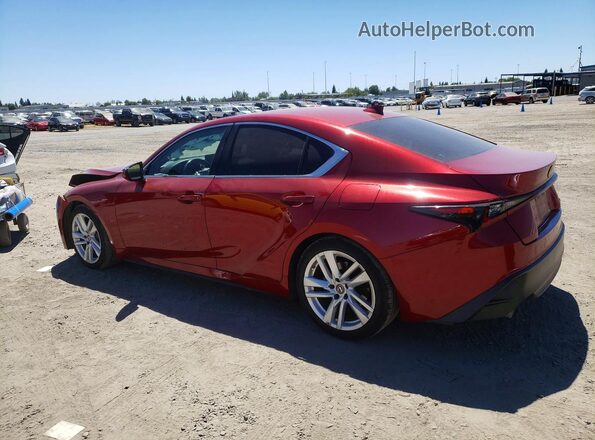 JTHCA1D20M5113921 2021 LEXUS IS Red Trasero izquierdo