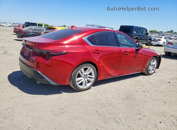JTHCA1D20M5113921 2021 LEXUS IS Red Trasero derecho