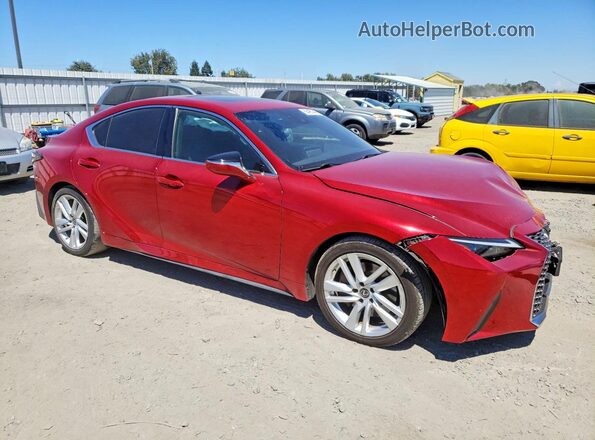 JTHCA1D20M5113921 2021 LEXUS IS Red Delantero derecho