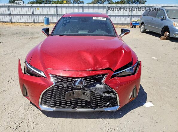 JTHCA1D20M5113921 2021 LEXUS IS Red Vista frontal