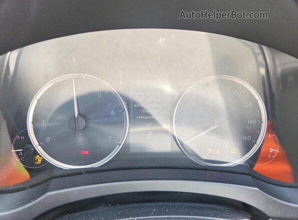 JTHCA1D26M5116807 2021 LEXUS IS White Instrument cluster view