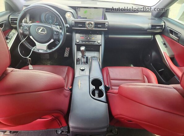 JTHCE1D22H5012955 2017 LEXUS IS White წინა პანელის ხედი