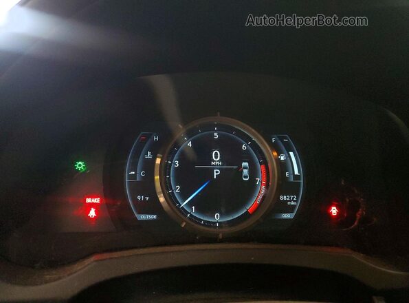 JTHCE1D2XG5011728 2016 LEXUS IS Gray Սարքավորումների վահանակի տեսք