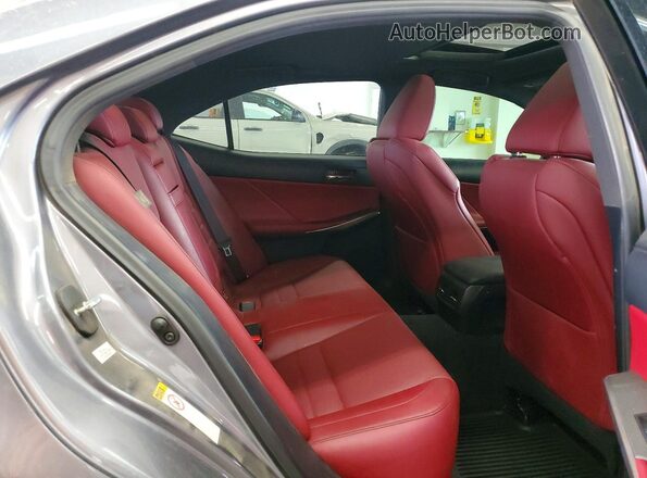 JTHCE1D2XG5011728 2016 LEXUS IS Gray Հետևի նստատեղերի տեսք