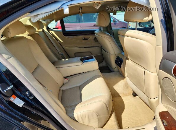 JTHCL5EF3H5028905 2017 LEXUS LS Black უკანა სავარძლების ხედი