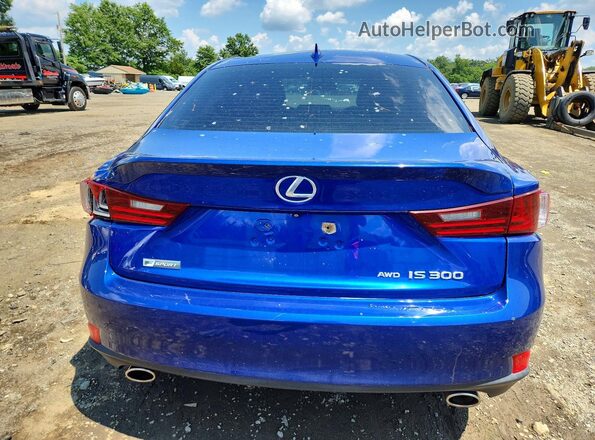 JTHCM1D22G5013668 2016 LEXUS IS Blue Widok z tyłu