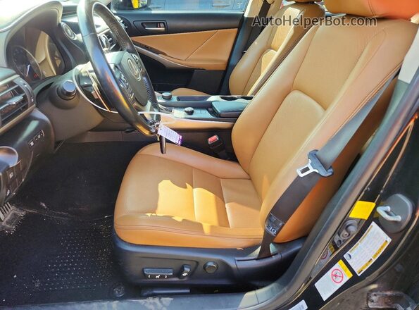 JTHCM1D24H5016377 2017 LEXUS IS Black Widok wnętrza z przodu