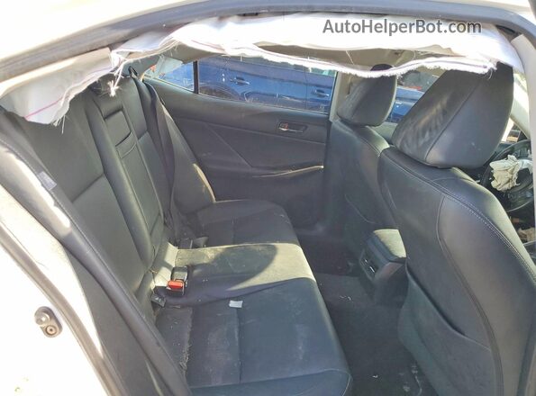 JTHCM1D25G5007704 2016 LEXUS IS White Вид задніх сидінь