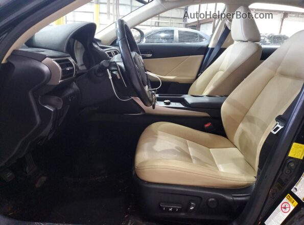 JTHCM1D26G5008232 2016 LEXUS IS Black Widok wnętrza z przodu
