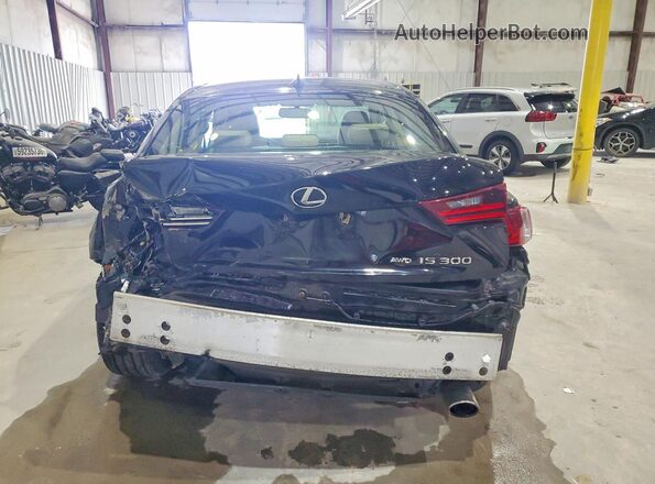 JTHCM1D26G5008232 2016 LEXUS IS Black Widok z tyłu