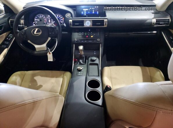 JTHCM1D26G5008232 2016 LEXUS IS Black Widok deski rozdzielczej