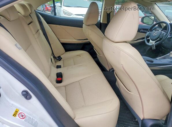 JTHCM1D26G5008280 2016 LEXUS IS White Vista de los asientos traseros