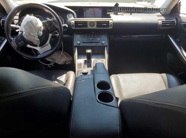 JTHCM1D28G5007793 2016 LEXUS IS White Widok deski rozdzielczej