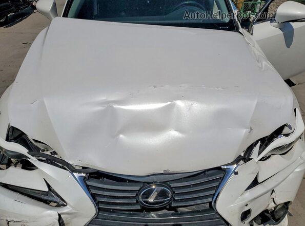 JTHCM1D28G5007793 2016 LEXUS IS White Widok wnętrza z tyłu