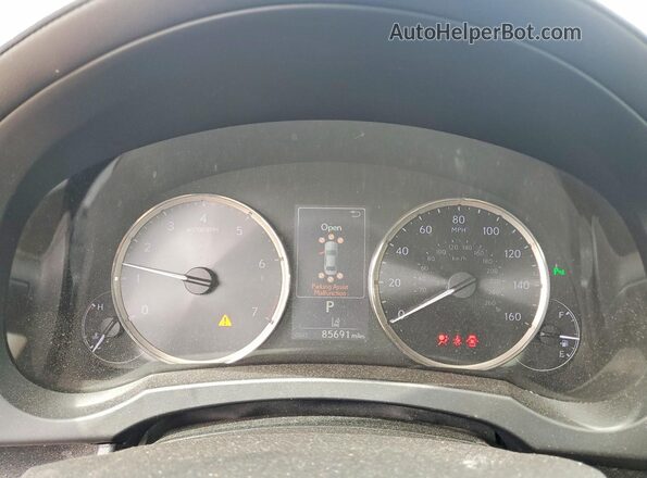 JTHCM1D28H5022019 2017 LEXUS IS Gray Widok zestawu wskaźników