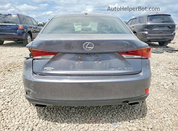 JTHCM1D28H5022019 2017 LEXUS IS Gray Widok z tyłu
