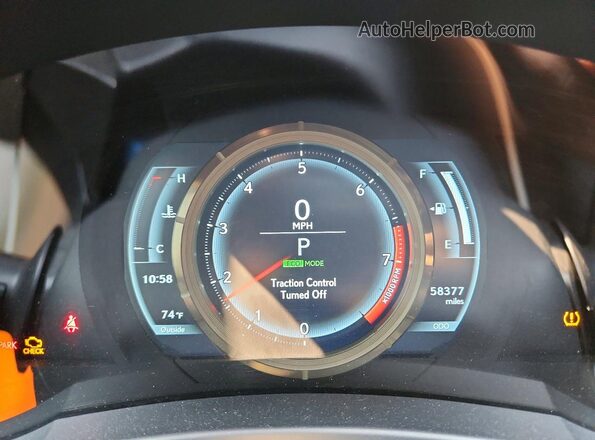 JTHCM1D2XH5015671 2017 LEXUS IS Gray Սարքավորումների վահանակի տեսք