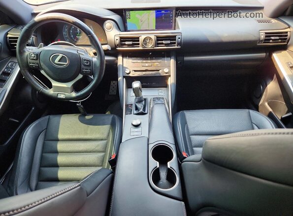 JTHCM1D2XH5015671 2017 LEXUS IS Gray Առջևի վահանակի տեսք