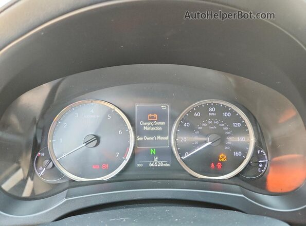 JTHCM1D2XH5021535 2017 LEXUS IS Silver Vista del cuadro de instrumentos