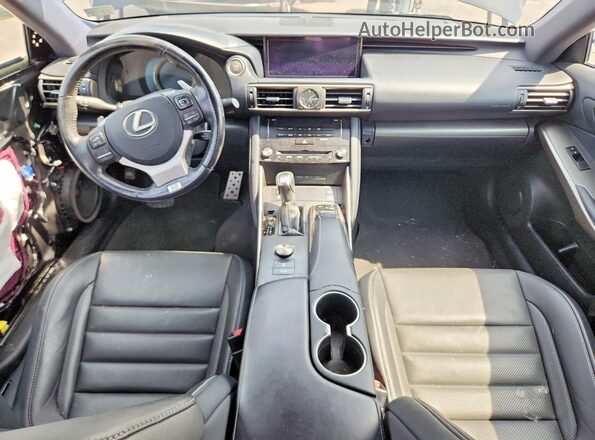 JTHCM1D2XH5023835 2017 LEXUS IS Black Առջևի վահանակի տեսք