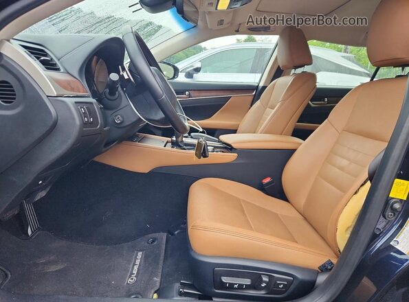 JTHCZ1BL3KA011649 2019 LEXUS GS Blue წინა სალონის ხედი