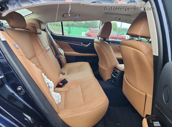 JTHCZ1BL3KA011649 2019 LEXUS GS Blue უკანა სავარძლების ხედი