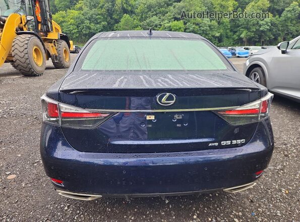 JTHCZ1BL3KA011649 2019 LEXUS GS Blue უკანა ხედი