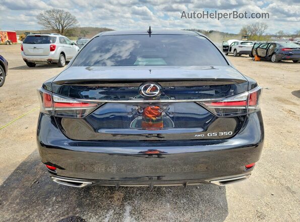 JTHCZ1BL5HA007207 2017 LEXUS GS Black Widok z tyłu