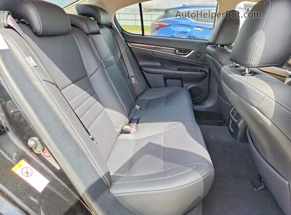 JTHCZ1BL5HA007207 2017 LEXUS GS Black Widok tylnych siedzeń