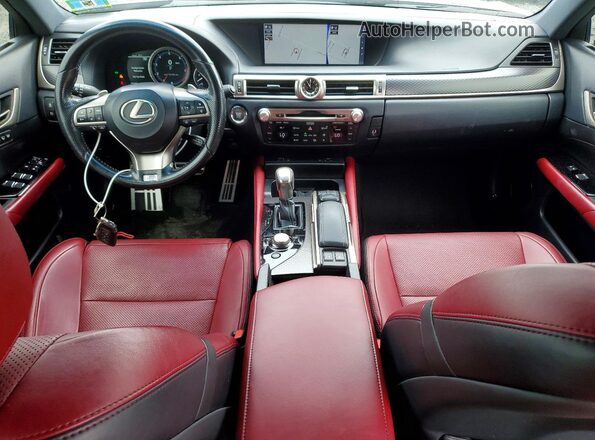 JTHCZ1BL6JA009375 2018 LEXUS GS Gray წინა პანელის ხედი