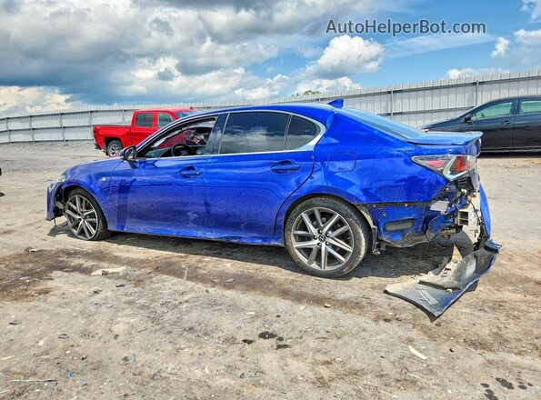 JTHCZ1BL8JA007983 2018 LEXUS GS Blue Trasero izquierdo