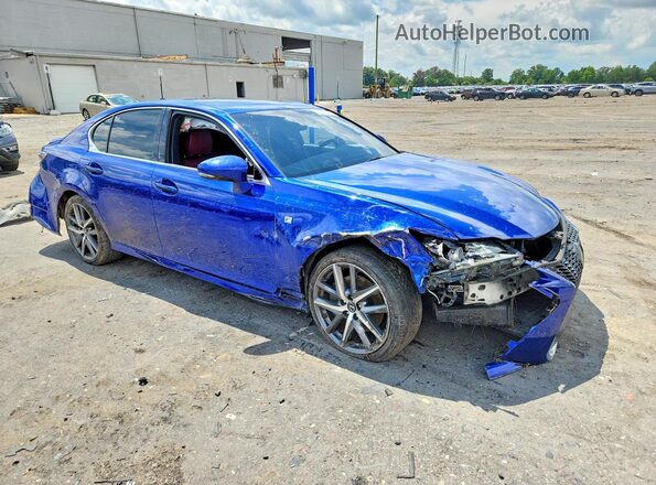 JTHCZ1BL8JA007983 2018 LEXUS GS Blue Delantero derecho