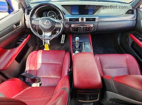 JTHCZ1BL8JA007983 2018 LEXUS GS Blue Vista del salpicadero