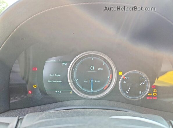 JTHCZ1BL8KA011355 2019 LEXUS GS Black Vista del cuadro de instrumentos