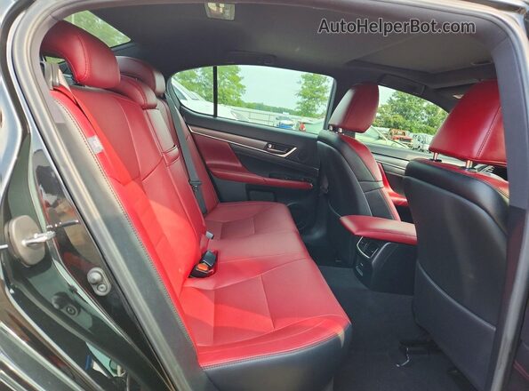 JTHCZ1BL8KA011355 2019 LEXUS GS Black Vista de los asientos traseros