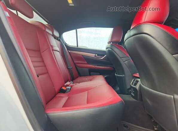 JTHCZ1BL9JA009063 2018 LEXUS GS White უკანა სავარძლების ხედი